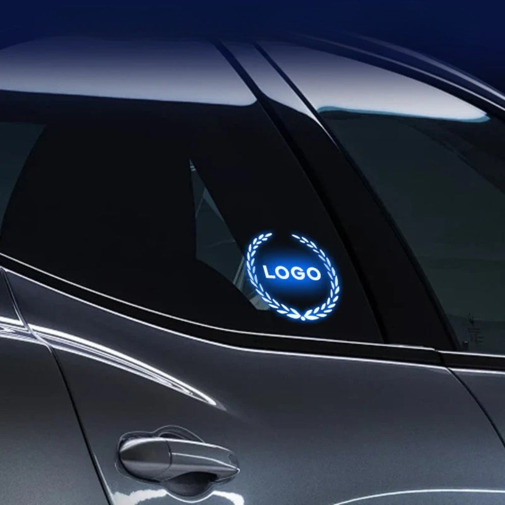 Oplaadbaar LED-autologo – neonlichteffect