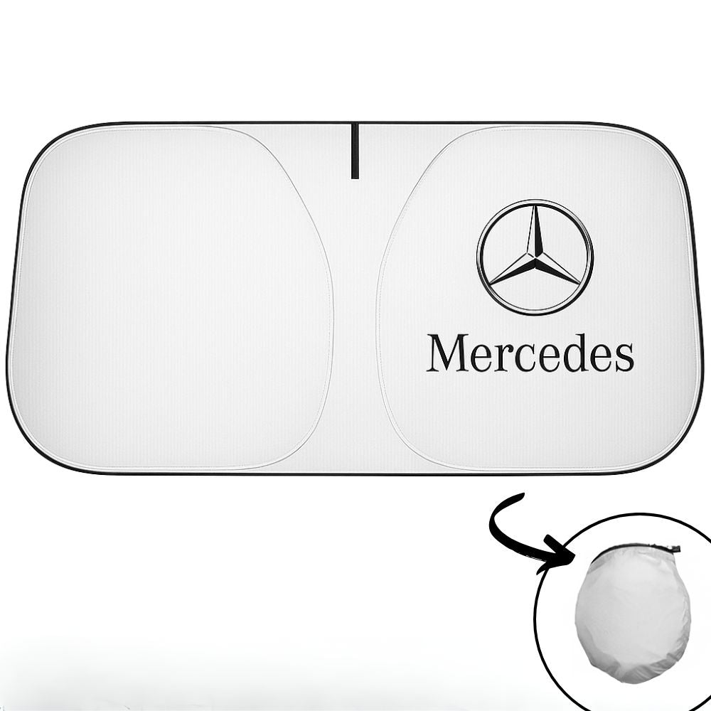 Opvouwbare autozonnescherm met logo