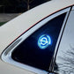 Oplaadbaar LED-autologo – neonlichteffect