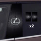 2x Car window stickers with logo