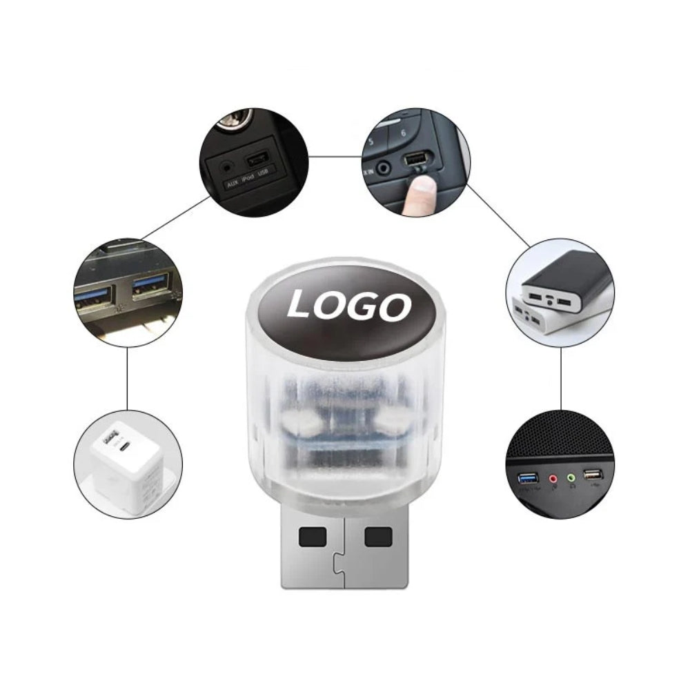 Decoratief mini-USB-ledlampje voor in de auto