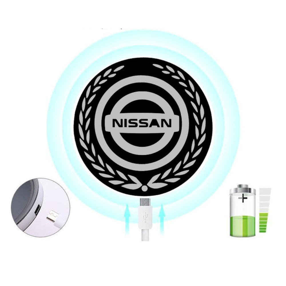 Oplaadbaar LED-autologo – neonlichteffect
