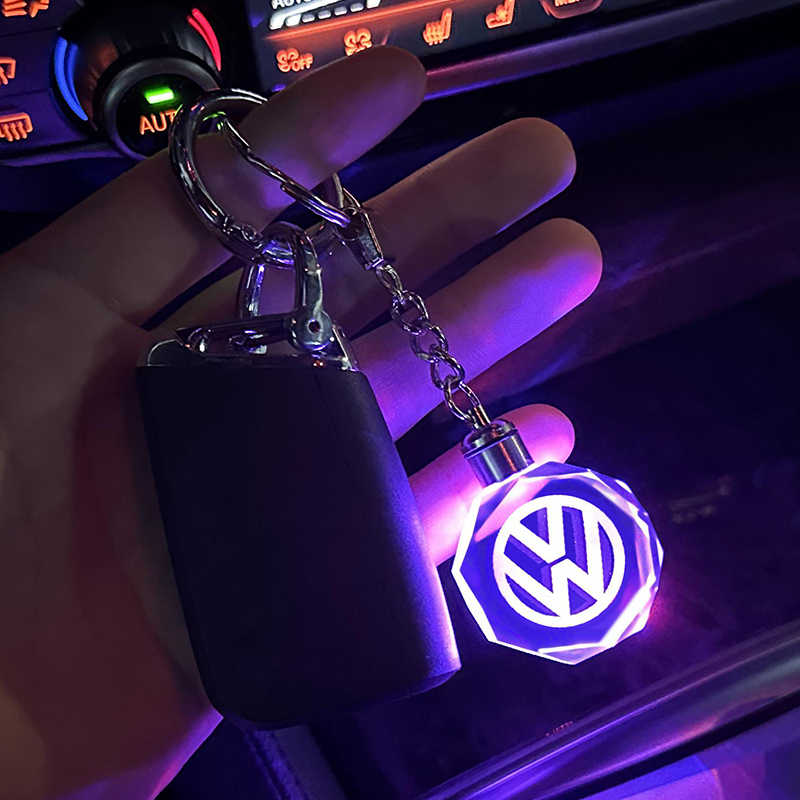 Sleutelhanger met 3D-autologo in kristal